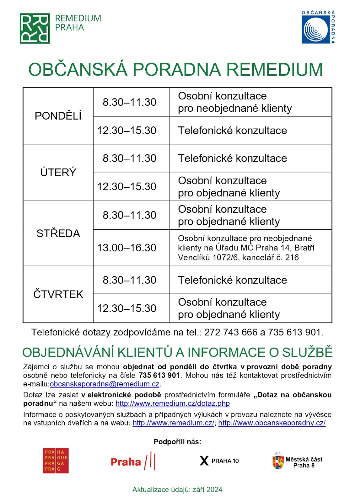 Občanská poradna Remedium - Pracoviště Praha 3 - foto 3