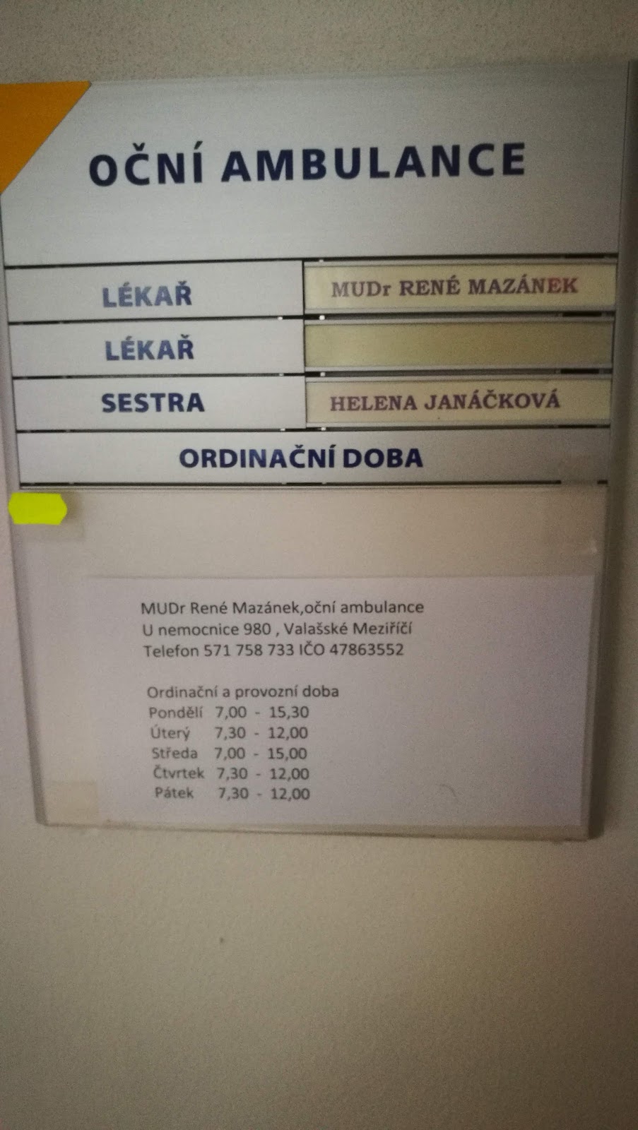 Valašské Meziříčí, Ambulance pro odvykání kouření při Interním oddělení - foto 5